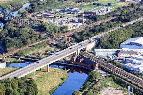 An image of the UK's A46 Newark bypass. 