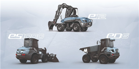 Electric machines, the e12 excavator, es1000 swing loader and ed6 site dumper