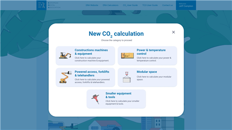 A screenshot of the CO2 Calculator 