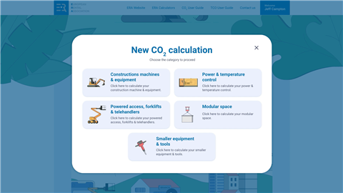 A screenshot of the CO2 Calculator