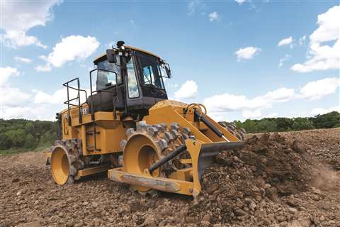 The Cat 815 Soil Compactor