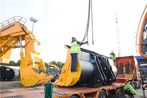 Komatsu stand at Bauma 2022