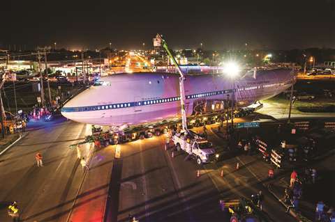 An aerial platform for an airplane