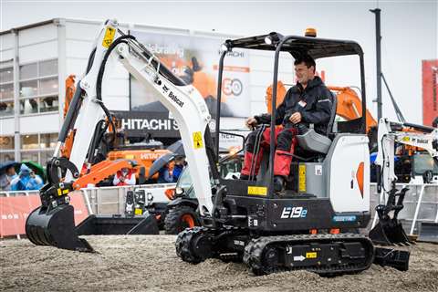 Bobcat E19e compact excavator