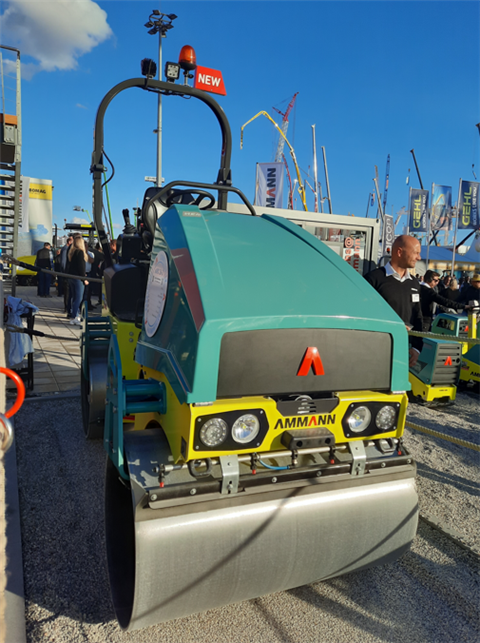 Ammann eARX 26-2 tandem roller at Bauma