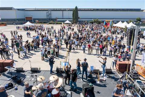 The family day at the Lecce plant