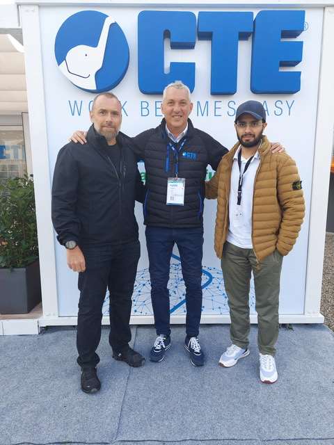 Eng. Mohamad A. Badreddine Metal Work Co. Sales Manager, Marco Govoni CTE Sales Director, and Mr. Talal Althinayyan Metal Work Co. Regional Sales Manager