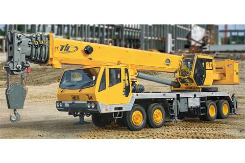 yellow TIL truck crane