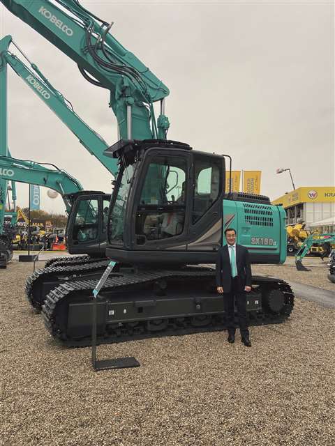 Kobelco Europe managing director Makoto Kato