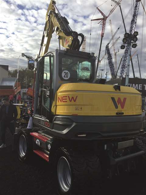 The EW100 wheeled loader from Wacker Neuson