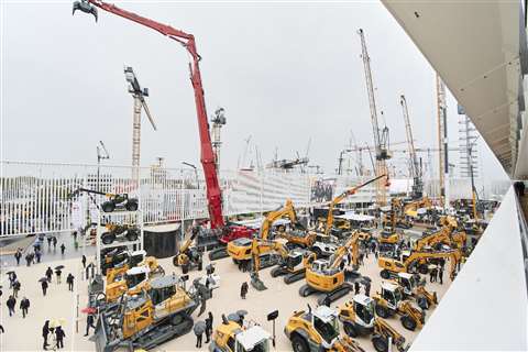 Construction machinery at Bauma 2022