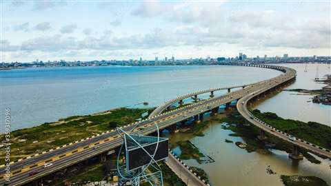 The Third mainland bridge in Lagos, Nigeria. 