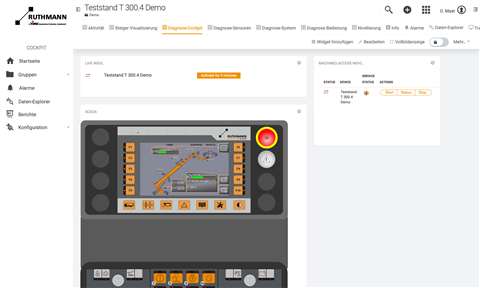 The RTC online platform on a desktop