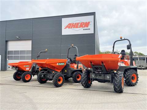 Ausa site dumpers at Ahern Denmark's facility.