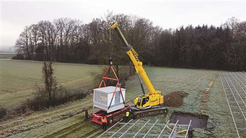 The LTR 1060 ipick and carry crane from Liebherr