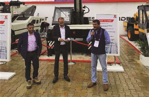 India’s first hybrid pick and carry crane from manufacturer Escorts, based in Faridabad