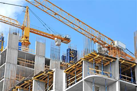 cranes on a building site