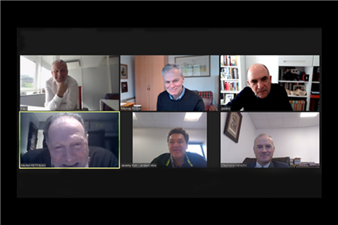Judges at the online meeting for the 2023 European Rental Awards.