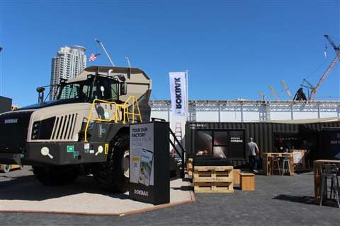 Rokbak's booth at ConExpo 2023