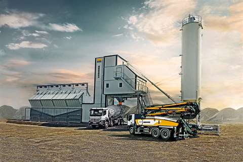 An illustration of Liebherr's range of concrete technology.