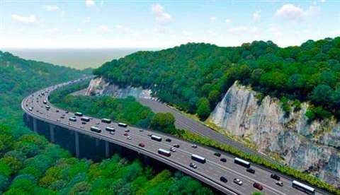 Digital rendering of the planned Francisco Morazán viaduct in El Salvador, which Dongbu Corporation will build