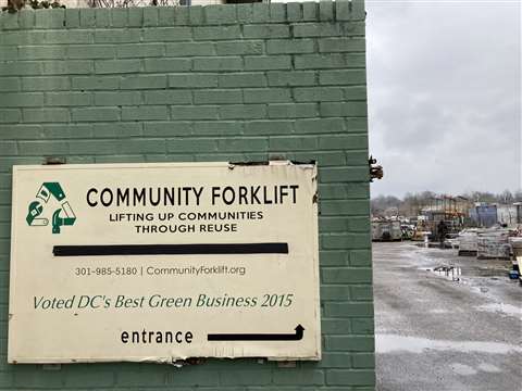 The Community Forklift warehouse, Maryland, USA