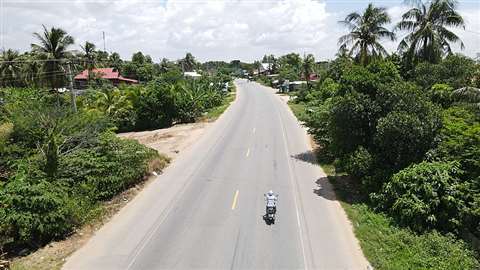 road in Cambodia