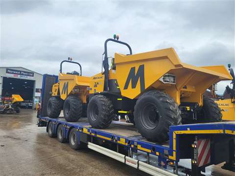 Mecalac site dumper 