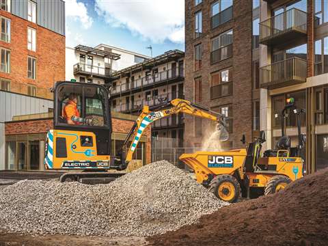 The JCB 19C-1E - the world’s first electric mini excavator.