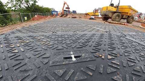 The MaxiTrack is said to be unbreakable by vehicles up to 130 tonnes.