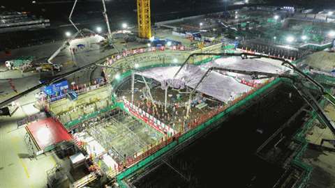 Linjiang Concrete poured for first unit at China’s $18 billion Lianjiang nuclear ...
