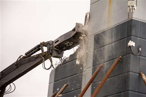 The challenges of a high reach demolition
