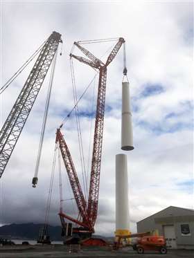 Mammoet helps construct world’s first floating wind farm