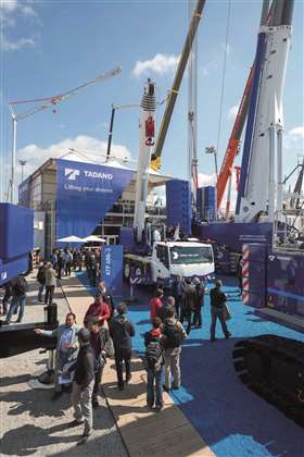 Tadano stand at Bauma 2016