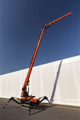 In its open position the SPC532 at a maximum height of 17.3 metres