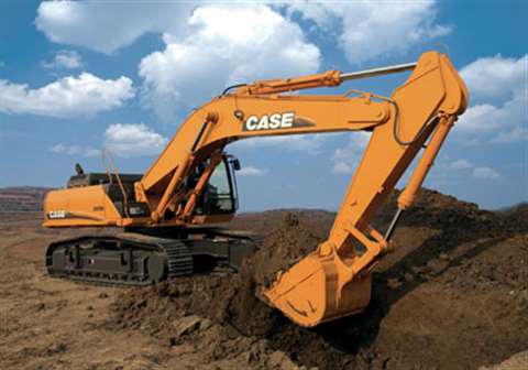 The CX470 B is just one of the four excavators Case is upgrading for Intermat.
