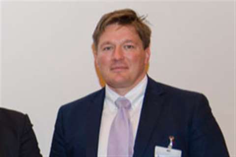 ANAPAT conference speakers, from left: Gérard Déprez, president and CEO of Loxam; Luis Ángel Salas, director general of Hune; ANAPAT president David Cagigas; and Jonathan Dawson, senior director of sa