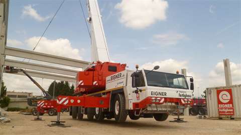 The ATF 180G-5 on the construction site in Nördlingen