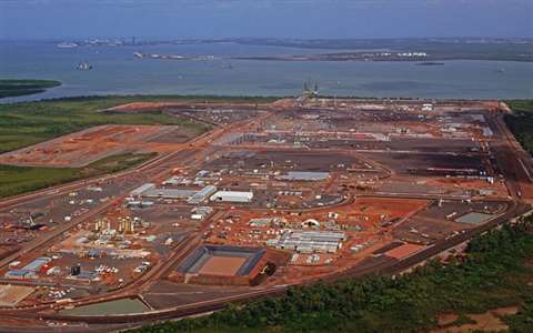 The Ichthys LNG project during construction last year