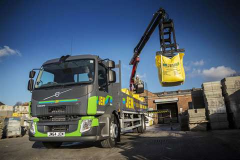 Fassi 110 on a Volvo FL for Jem Centres in the UK