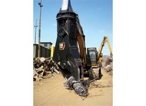 Caption: The Cat S385C shear replaces the S385B, with its smaller sibling, the S365C, replacing the 