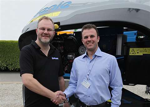 Mads Garder Laursen, owner of Lift &amp; Loft &amp; Jørgen Martinsen, from Jøma Lift Teknik. 