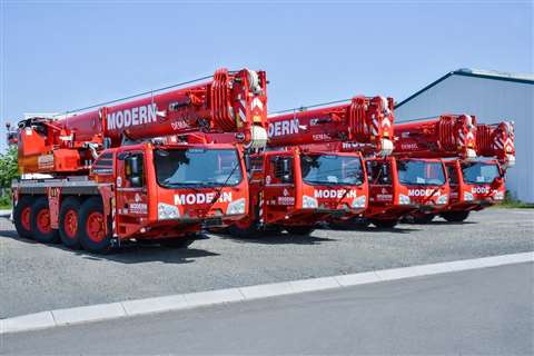 MMETC's four new Demag all terrain cranes