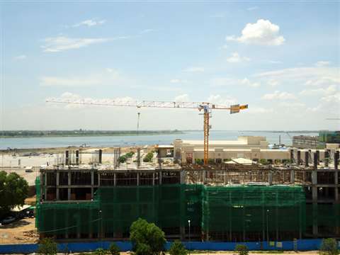Daun Penh’s MCT 85 is being used to construct a new building for the Ministry of the Environment
