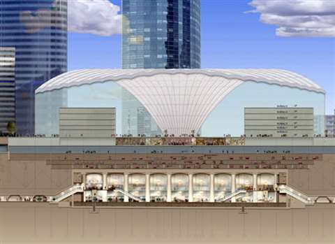An artist's impression of the La Défense project