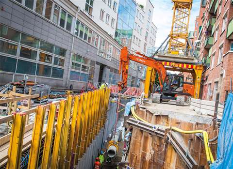 A Hitachi ZX180LC-5 supplied by Swedish dealer Delvator