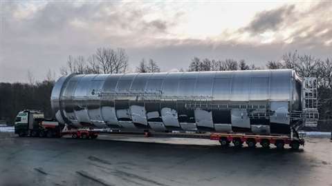 Westdijk’s 8-axle Faymonville semi-trailer
