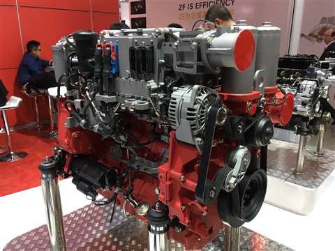 Deutz's new TCD 9.0 diesel engine was launched at Bauma China