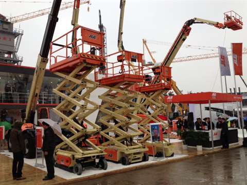 JLG's R6 and R10 RS scissors are at the far end of this picture