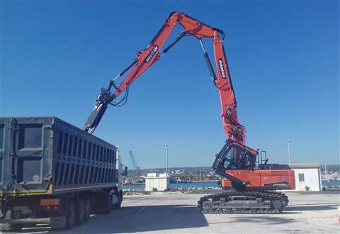 Doosan DX235DM demolition excavator